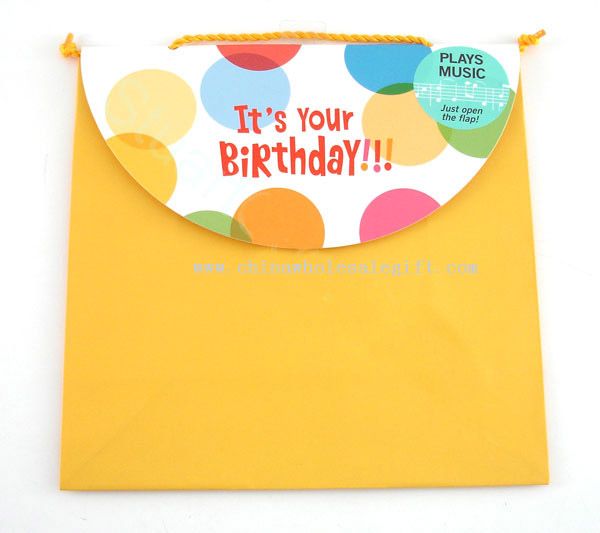 Voice talking gift bag