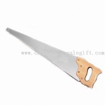 24-inch Triple Teeth Pruning Saw with Rubber Wooden Handle and Fine Teeth