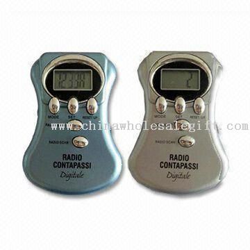 Digital Pedometer with Radio and Earphone
