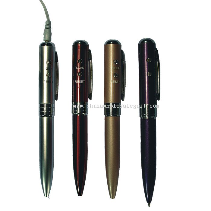 FM auto scan radio pen