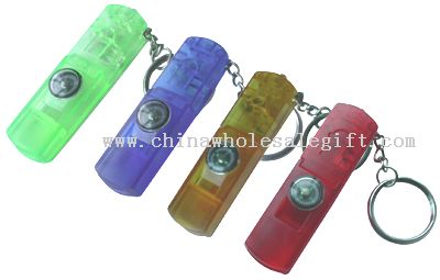 LED keychain light w/compass