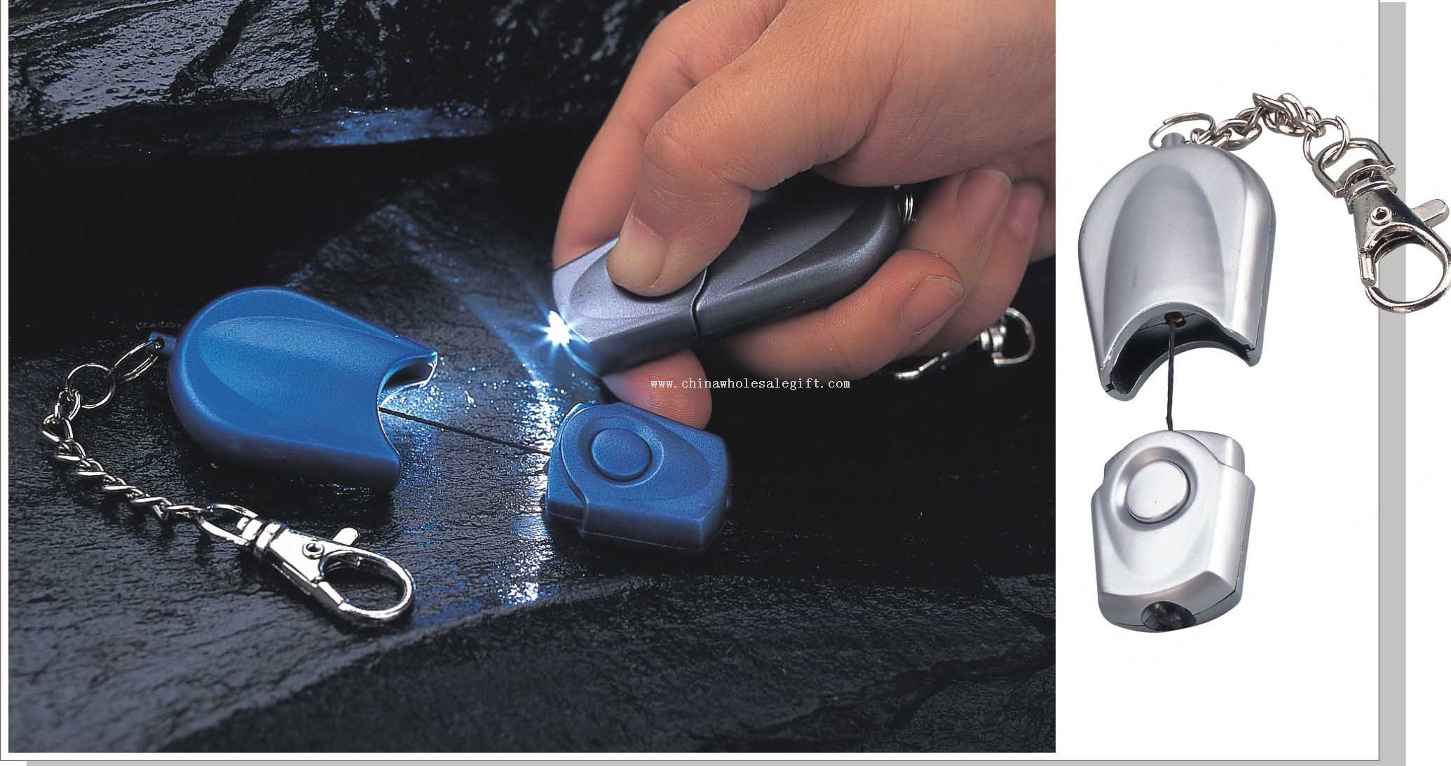 LED retractive keychain light
