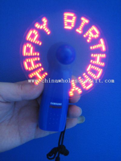 Led Flashing Message Fan
