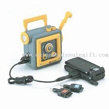 dynamo AM/FM Waterproof Radio Light with Moble Phone Charger