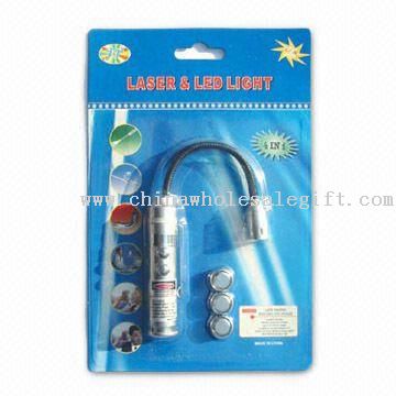4-in-1 Flexible Laser Pointers with LED Light