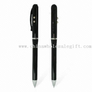 Three-in-one Multifunction Electronic Pen with Laser Pointer and Torch Function