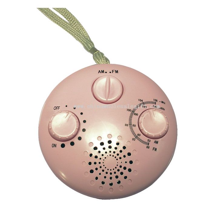 AM/FM two band waterproof radio with speaker