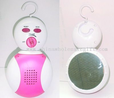 FM auto scan waterproof radio with speaker