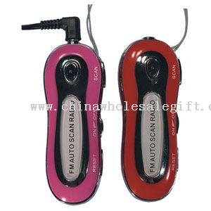 mp3 radio with earphone & tie