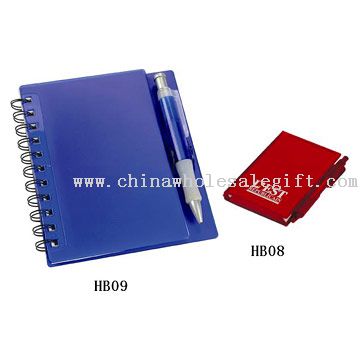 notebook with pen
