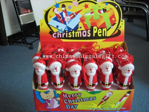 Novelty christmas ball pen with writing functions