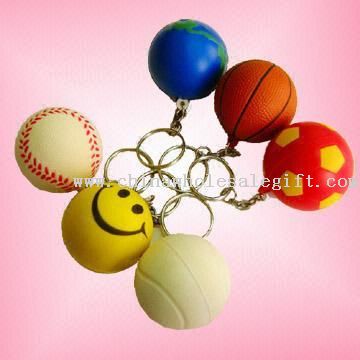 Foam Ball Keychain