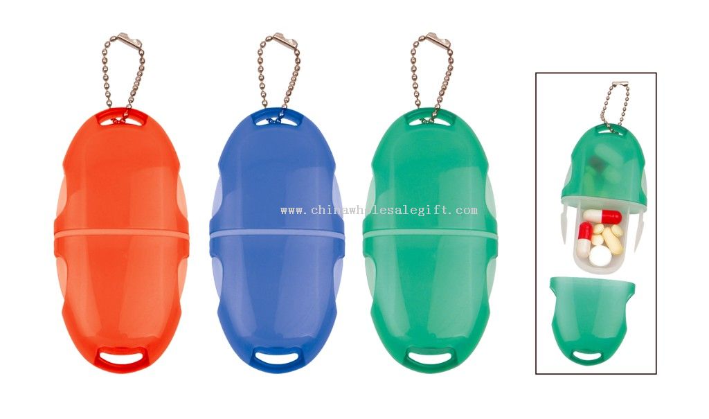 Pill Box Keychain
