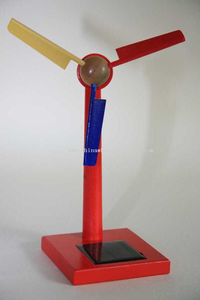 Solar Wooden Wind-Mill