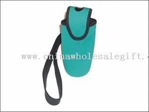 Bottle holder with shoulder strap