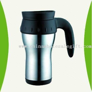 16-ounce Double Wall Stainless Steel Travel Mug with Plastic Inner