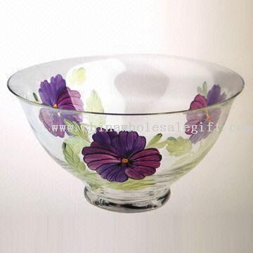 Glass Dinnerware with Printed Design