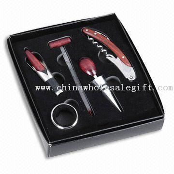 Wooden Bar Set with Painting