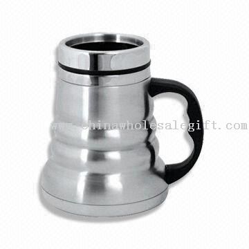16oz Double-walled Stainless Steel Travel Mug with Wide Bottom