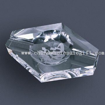 Crystal Dargon Pattern Ashtray