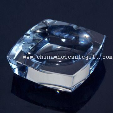 Square Shape K9 Crystal Ashtray