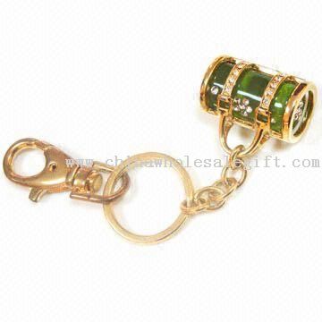 Alloy and Crystal Keychain