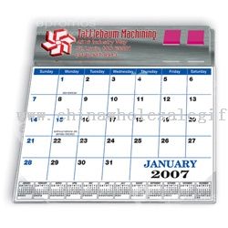 Plastic Molded Desk Pad Calendar and Flag Dispenser