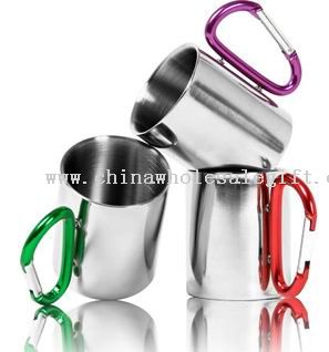 COFFEE MUG with carabiner handle