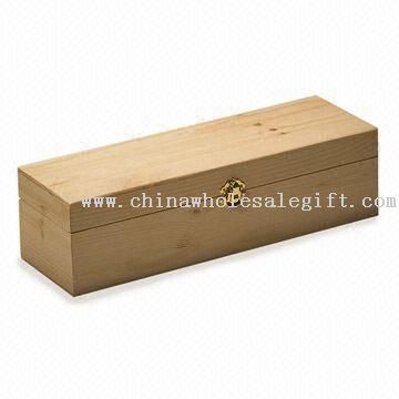 Pine Hinged Wine Box
