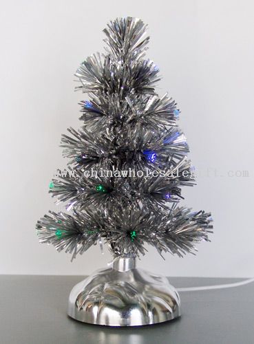 USB Silver PVC Xmas tree with Fiber