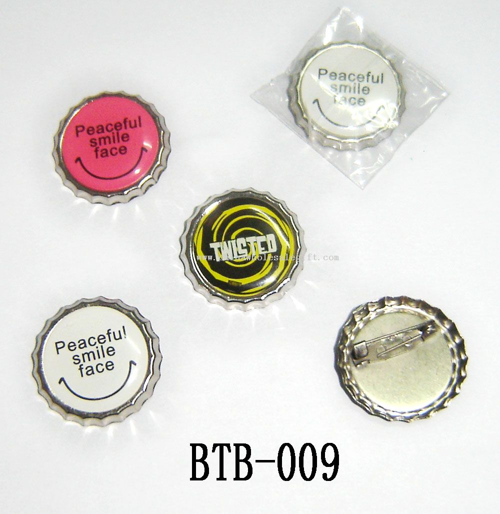 Bottle top badge