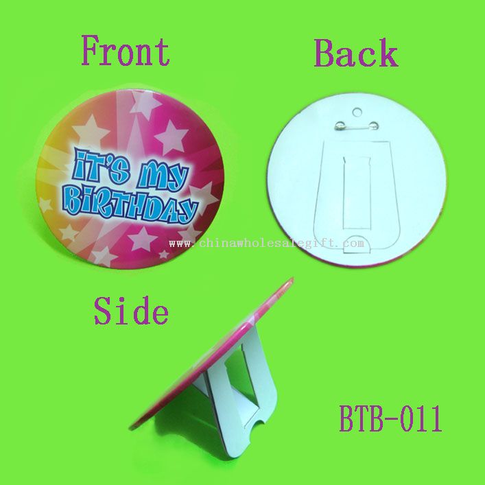 Tin badge
