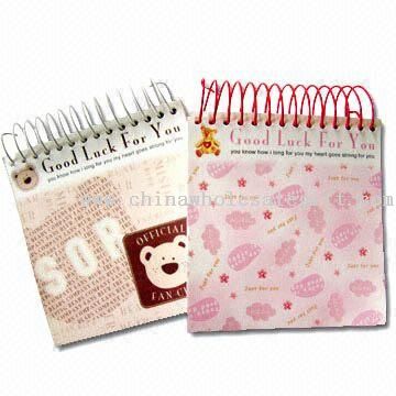 Note Pad with Wire Binding
