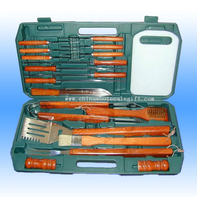19 Pcs Stainless Steel Barbecue Tool Set