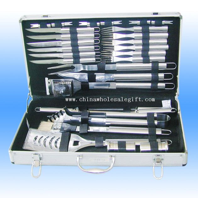 30 Pcs Stainless Steel Barbecue Tool Set
