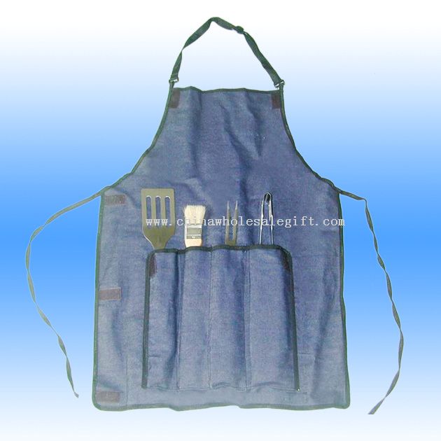 4 Pcs Stainless Steel Barbecue Tool Set
