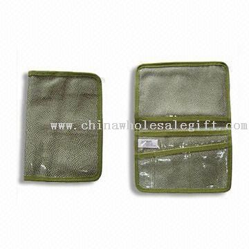 Passport Holder with Clear Card Windows and Slot