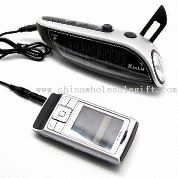 Solar Power Hand-cranked Flashlight Radio
