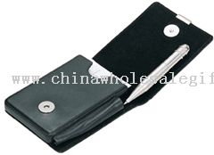 Executive Leather Card Case and Pen
