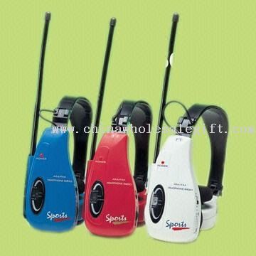 AM/FM Headphone Radio with Plastic Antenna