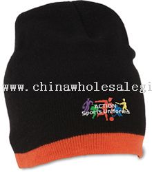 Knit Beanie with Stripe