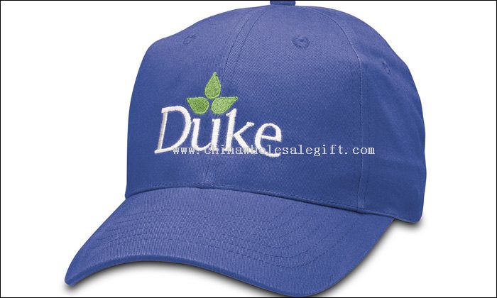 Curved Visor Brushed Twill Cap - Embroidered