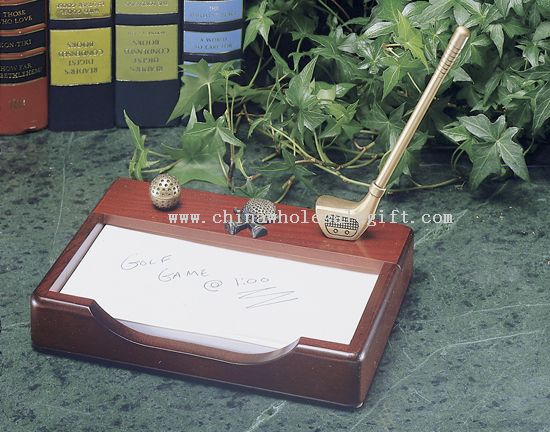Note Pad with Golf Club and Pen