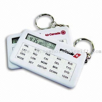 Keychain Watch with World Time