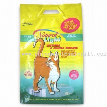 Cat Litter Bag with Plastic Hard Hanger Hole