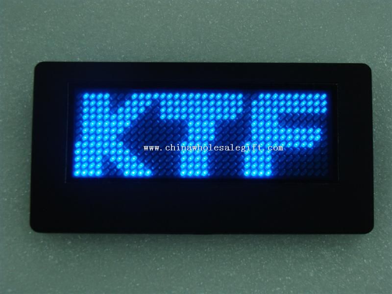 LED Charging Name Badge