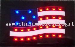 LED USA Flag Badge