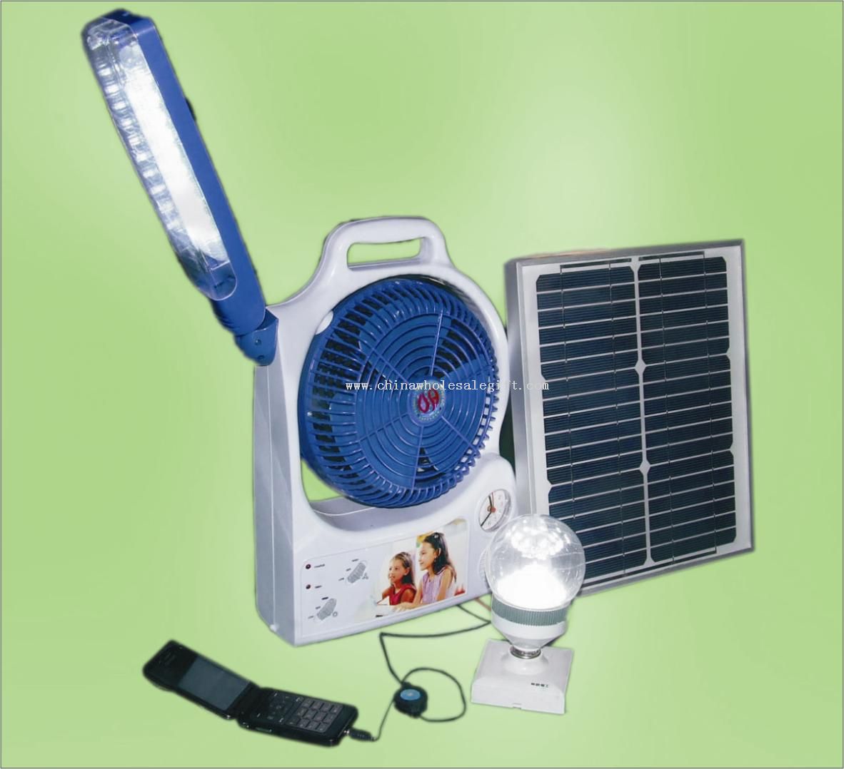 Solar Fan with Lighting