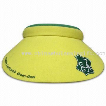 Fashionable Big Golf Visor, Made of Microfiber