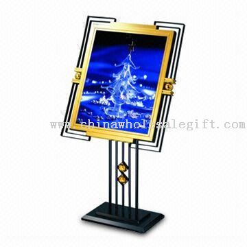 Menu Stand, Made of Steel Iron and Stainless Steel, Measures 810 x 690 x 1,300mm